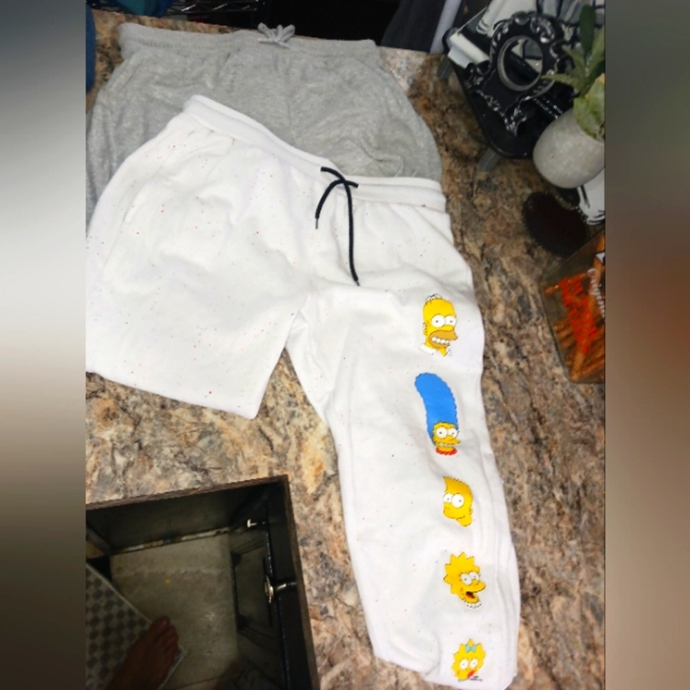 Two pair sweat pants